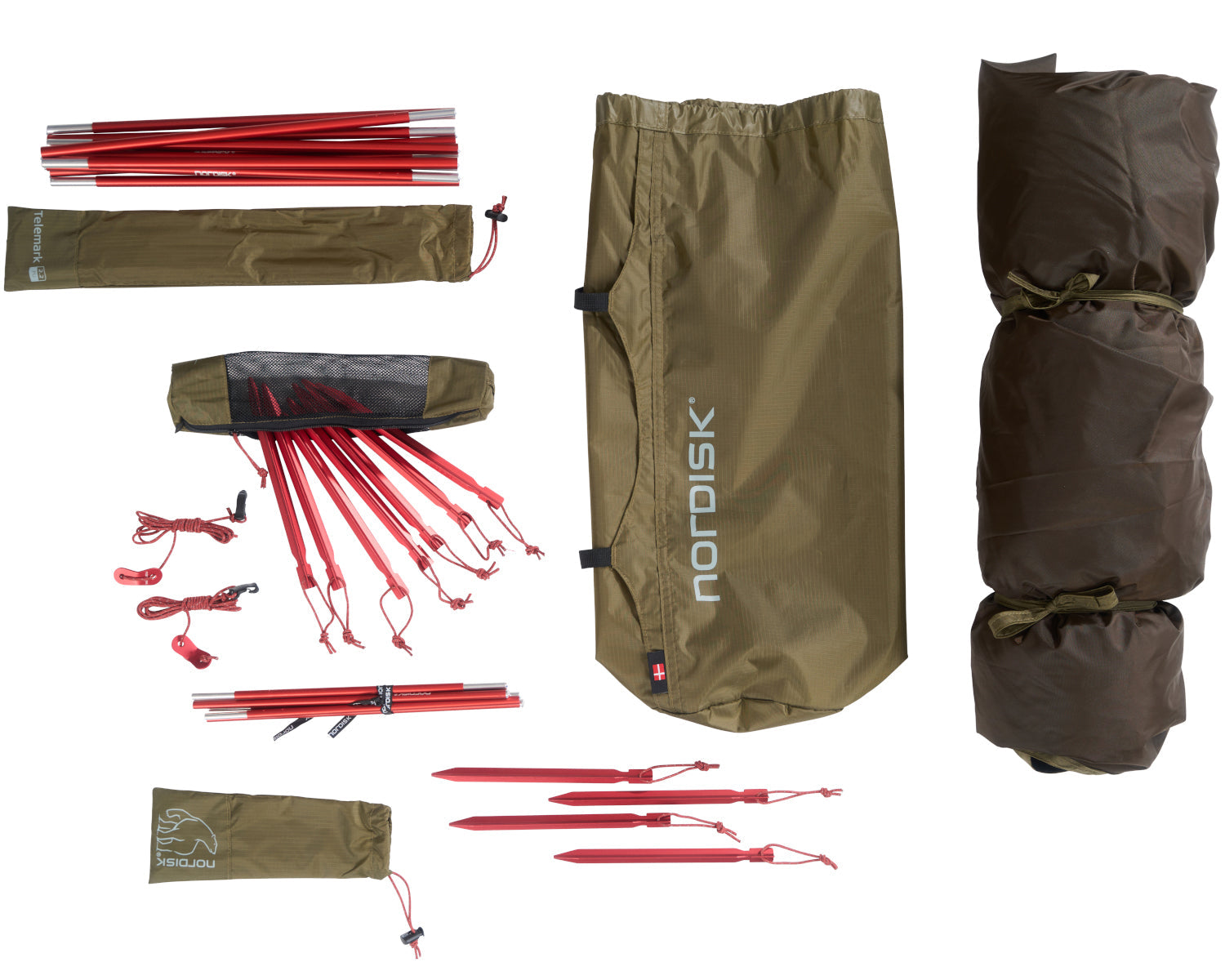 Telemark 2.2 PU (2.0) Tent - 2 person | Dark Olive Green