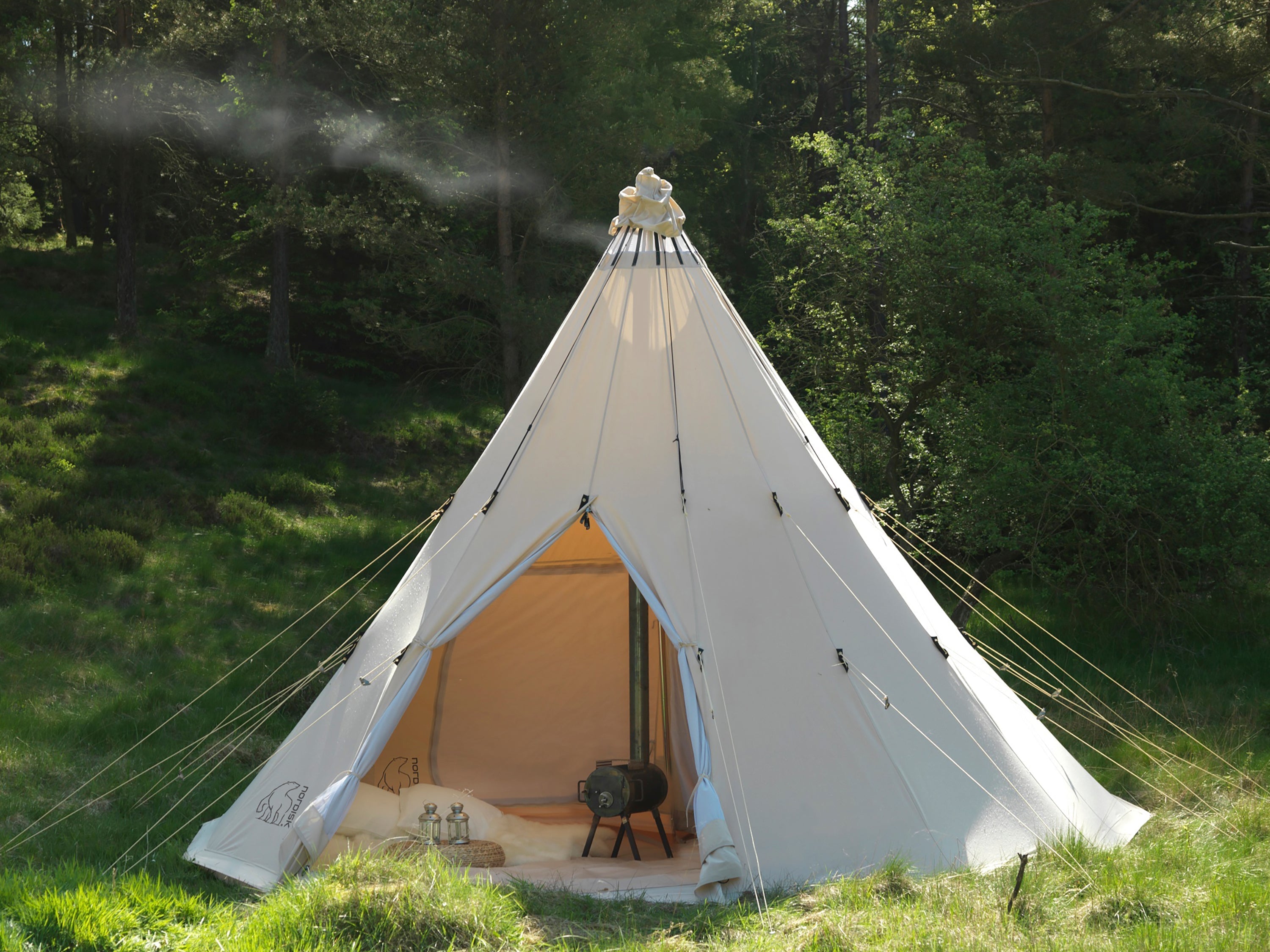 Alfheim 12.6 m² glamping tent - 6 person - Natural
