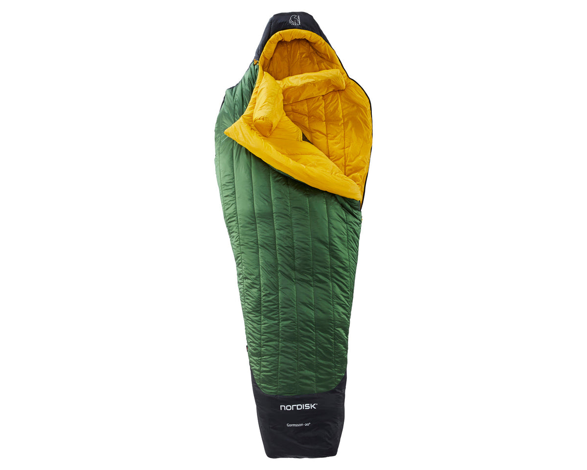 Gormsson -20° Mummy sleeping bag - Artichoke Green/Mustard Yellow/Black