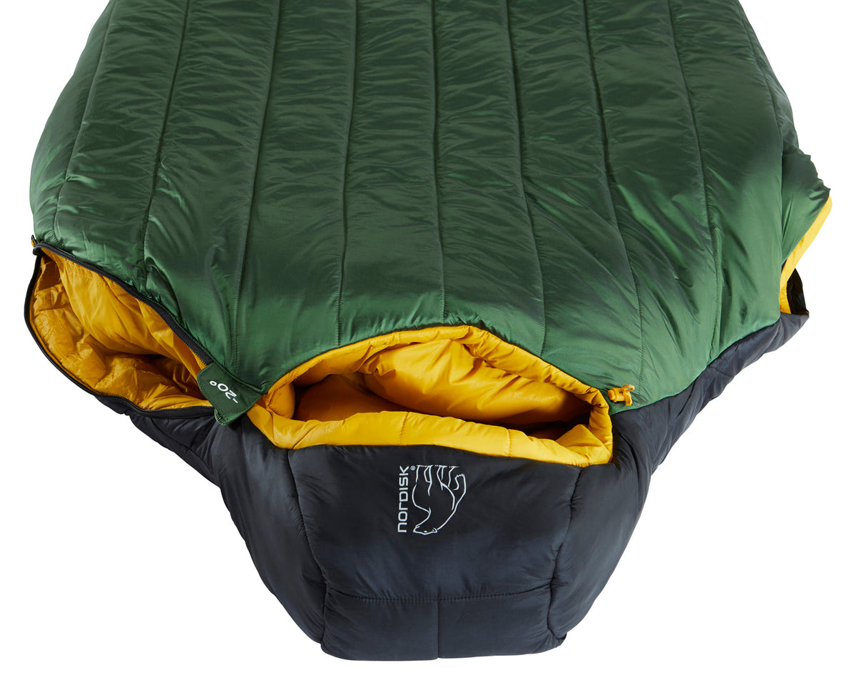 Gormsson -20° Mummy sleeping bag - Artichoke Green/Mustard Yellow/Black