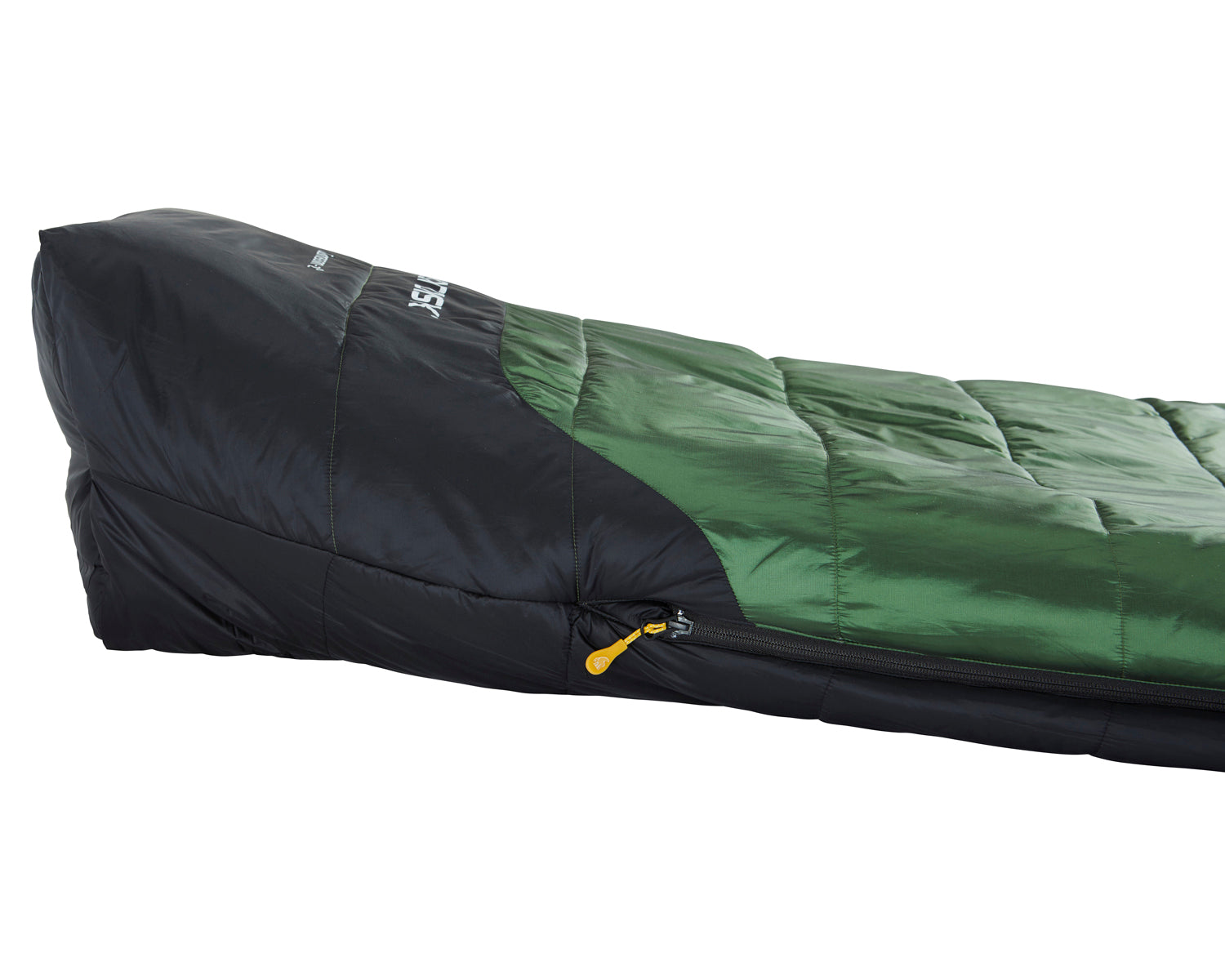 Gormsson +10° Curve sleeping bag - Artichoke Green/Mustard Yellow/Black