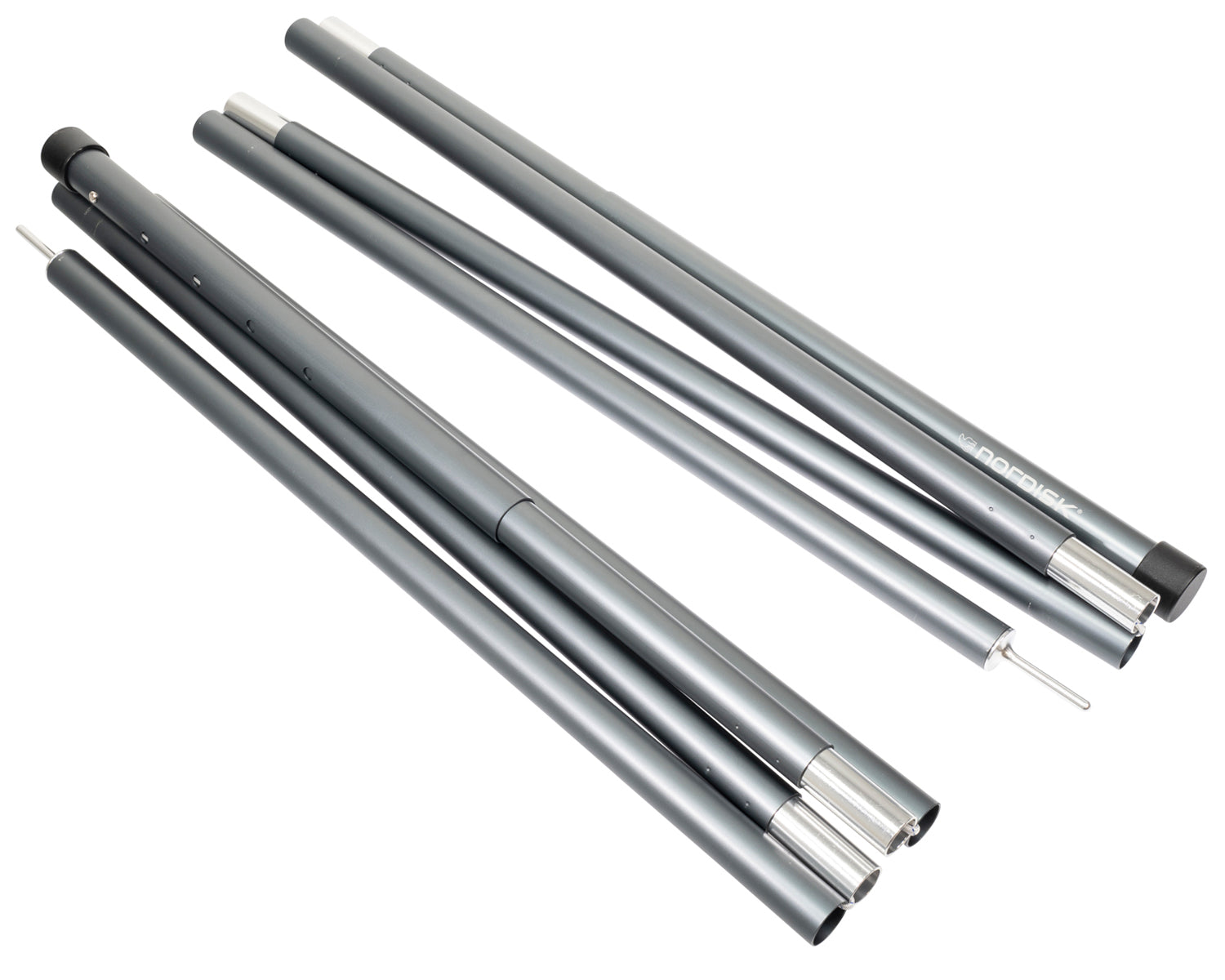Kari 12 Adjustable alu pole set - ONESIZE - Aluminium