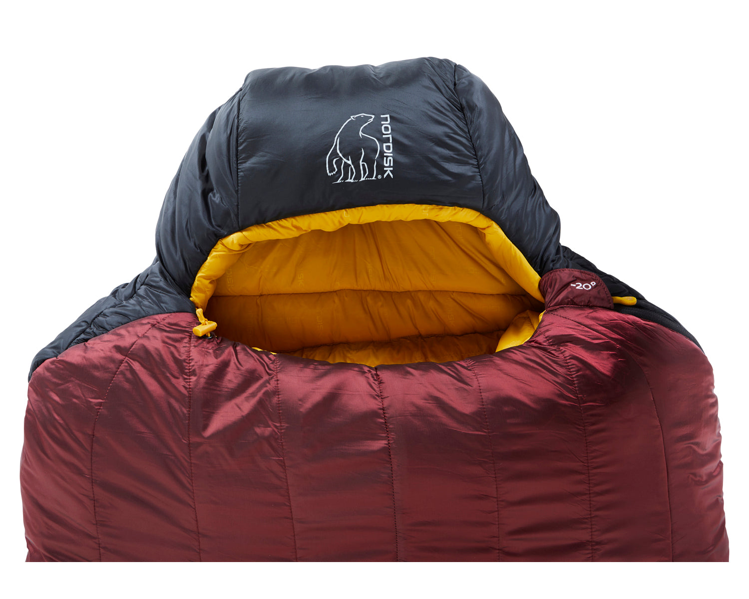 Oscar -20° Mummy - Rio Red/ Mustard Yellow/ Black