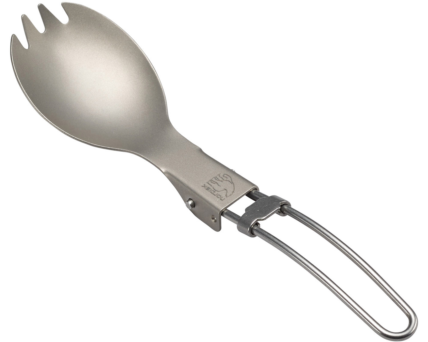 Titanium foldable spork - Spork - onesize - Matt Silver