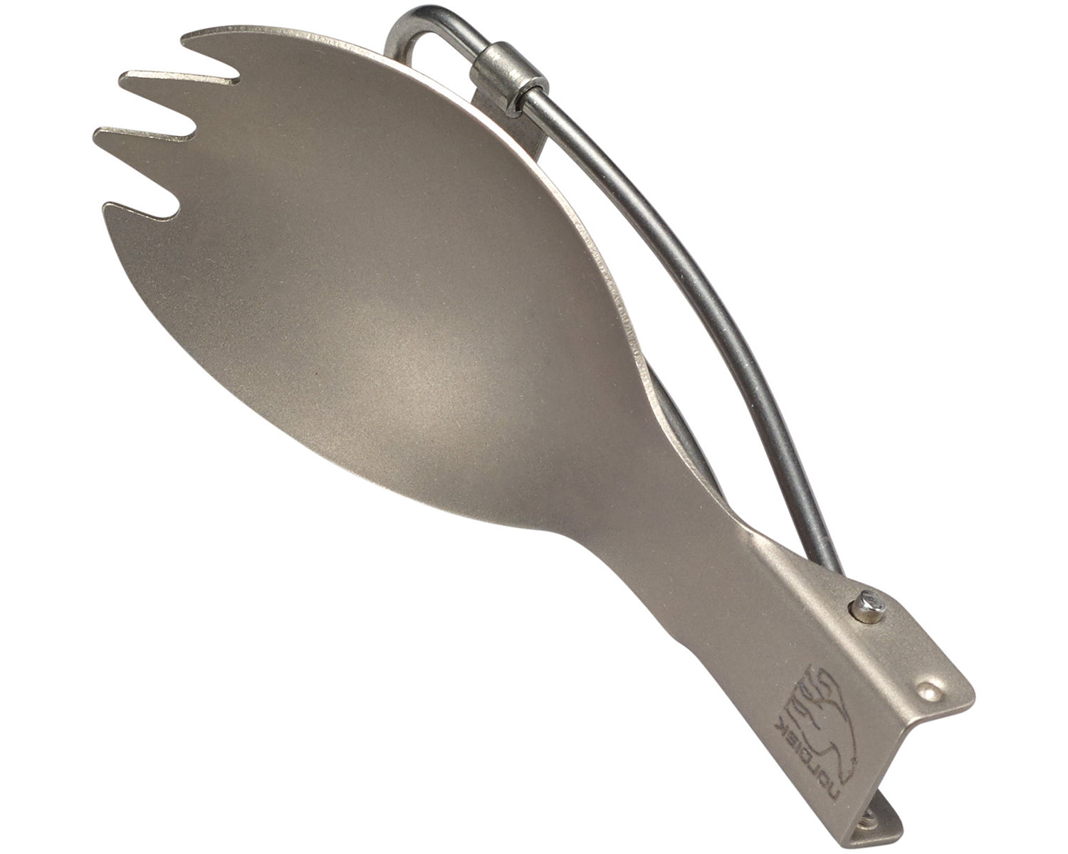 Titanium foldable spork - Spork - onesize - Matt Silver