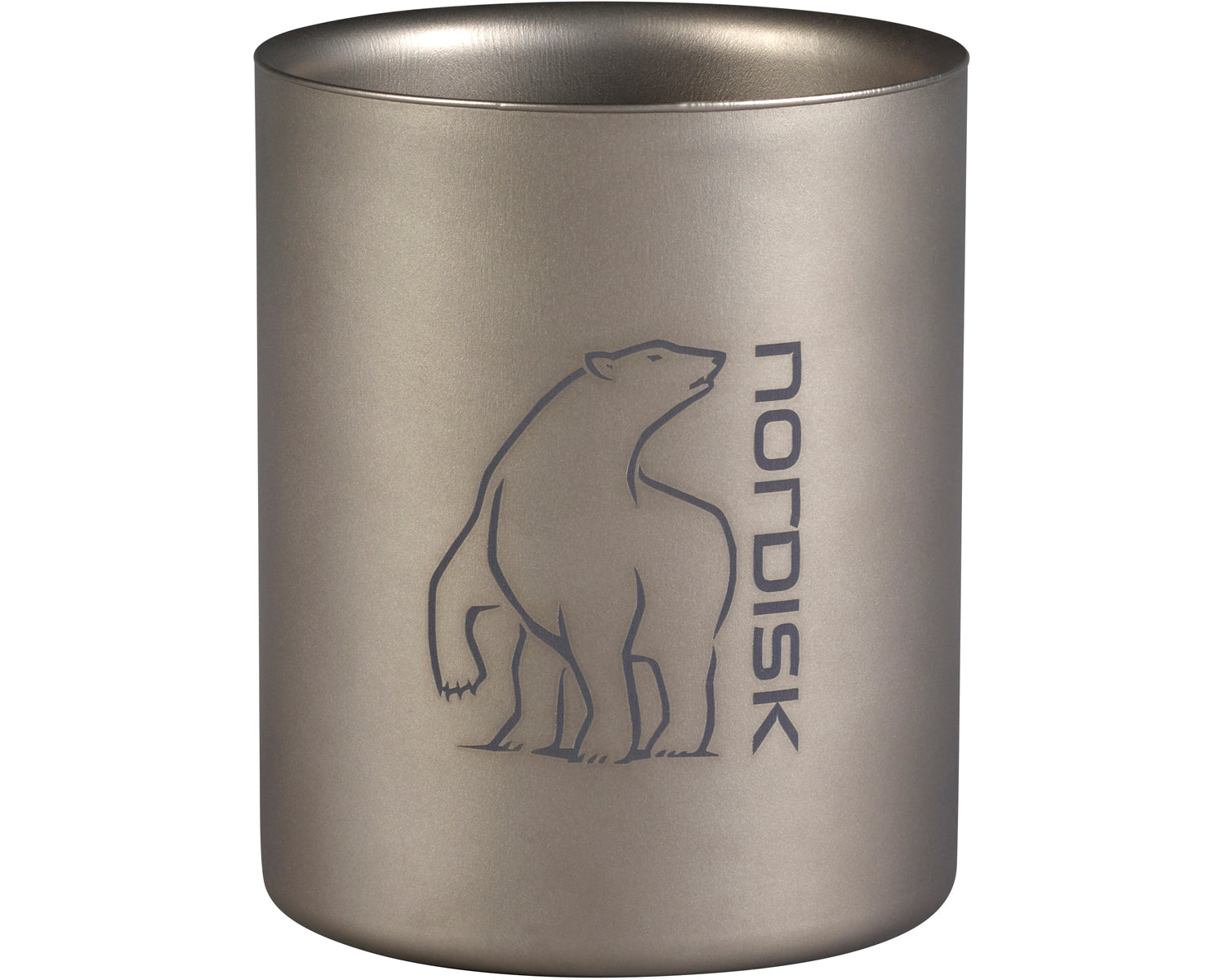 Titanium mug, 450 ml - Matt Silver