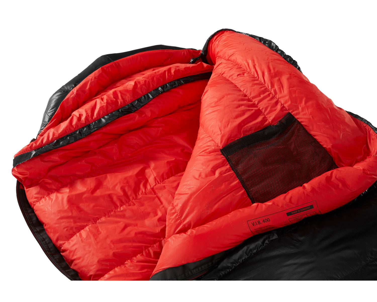 VIB 400 (RIGHT ZIP) - Black/Fiery Red