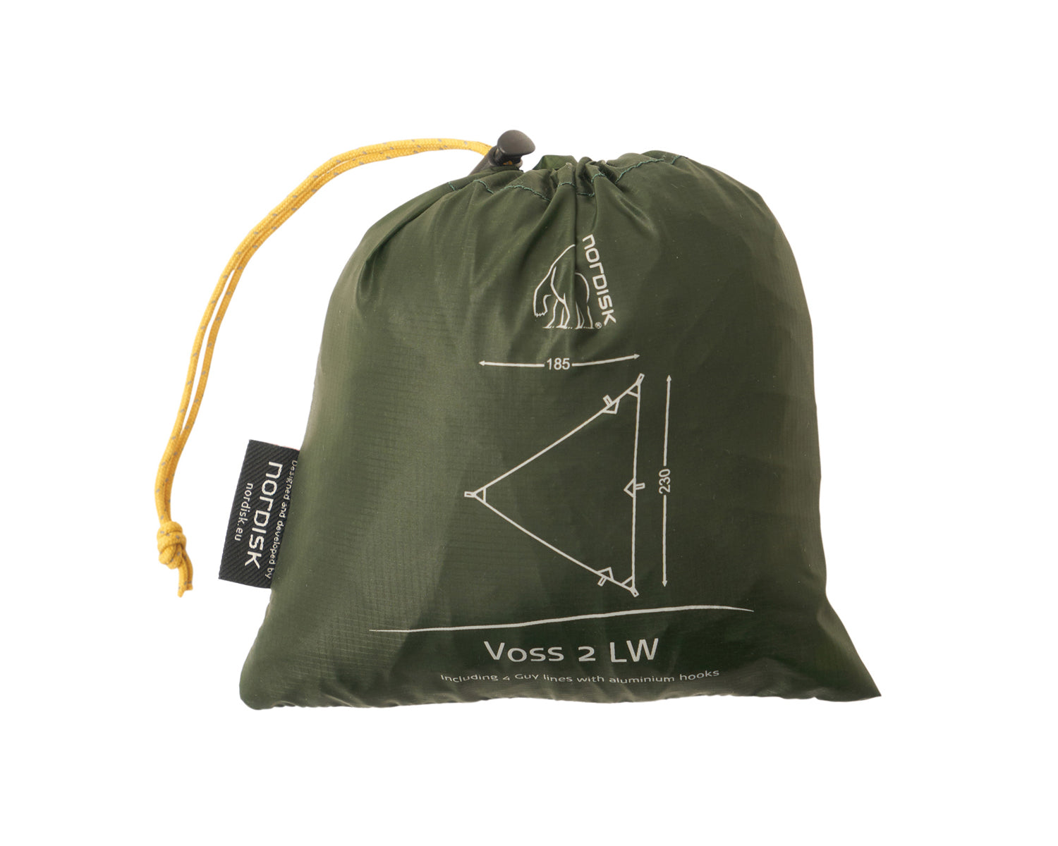 Voss 2 LW tentwing - 2 m² - Forest Green