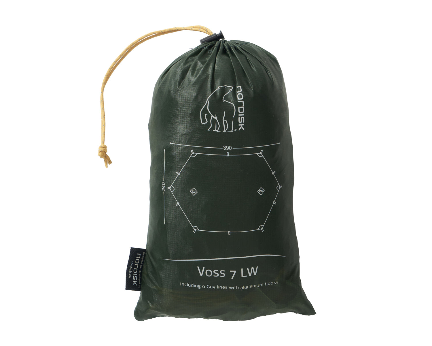 Voss 7 LW multi tarp - 7 m² - Forest Green