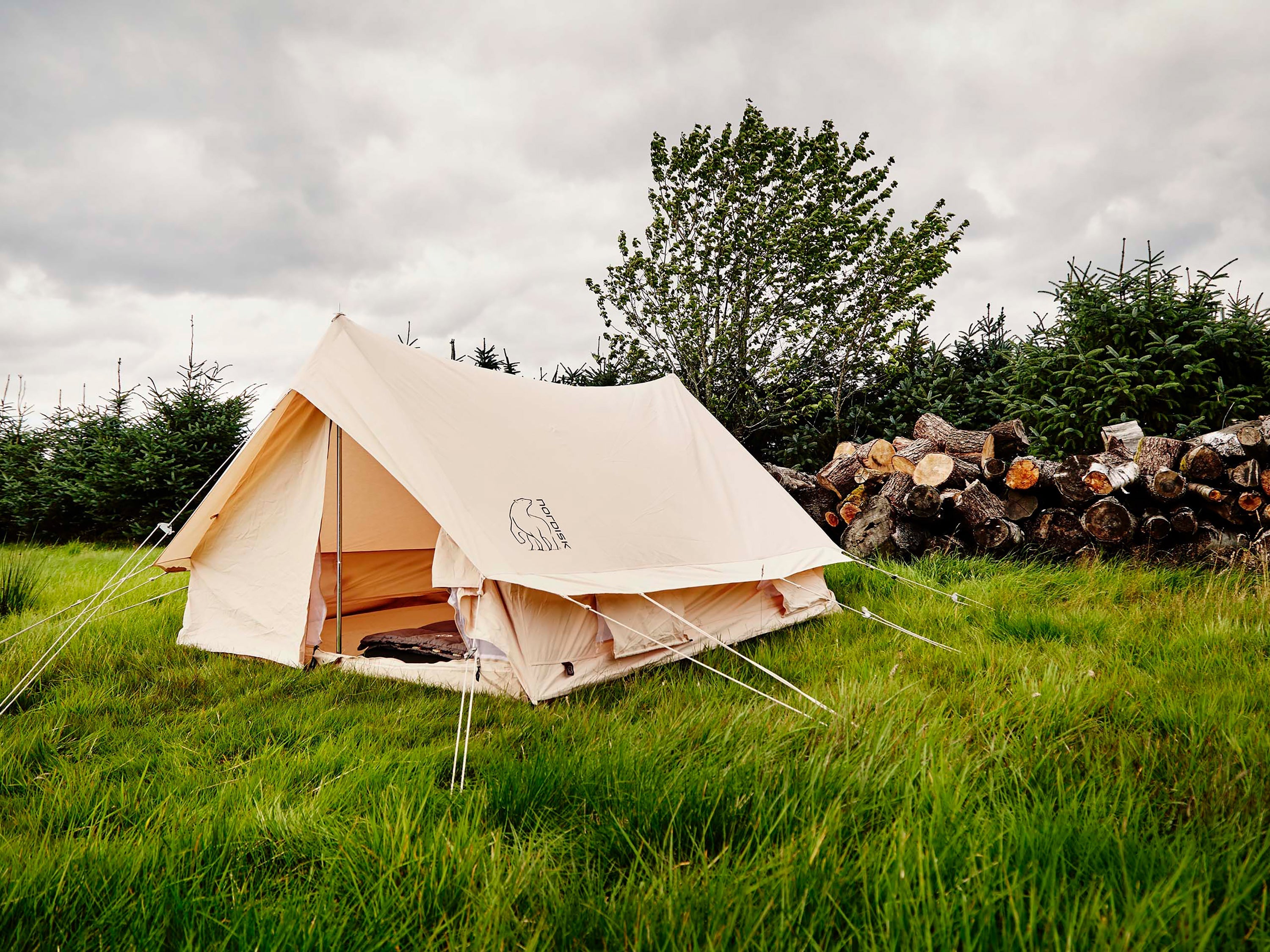 Ydun 5.5 m² glamping tent - 4 person - Natural