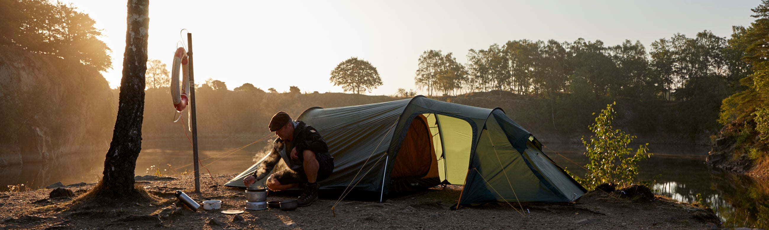 How to pitch a tent or tarp