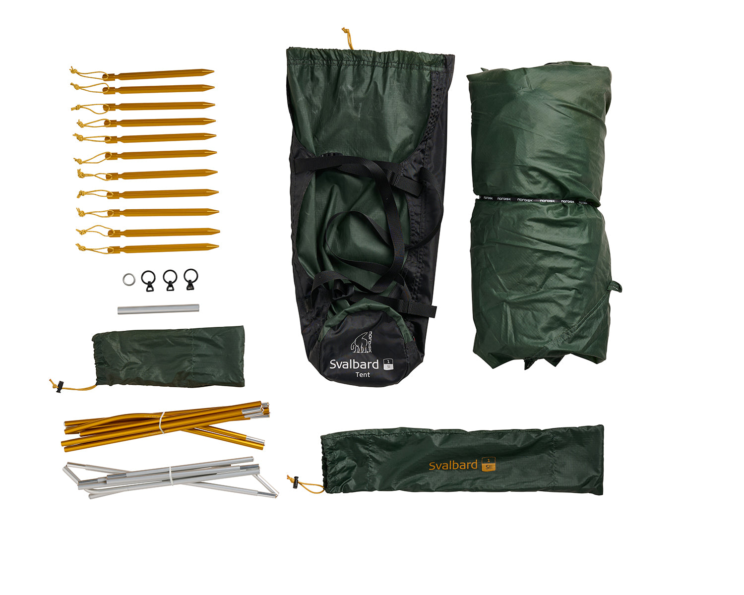 Svalbard 1 SI (2.0) Tent - 1 person | Deep Forest Green