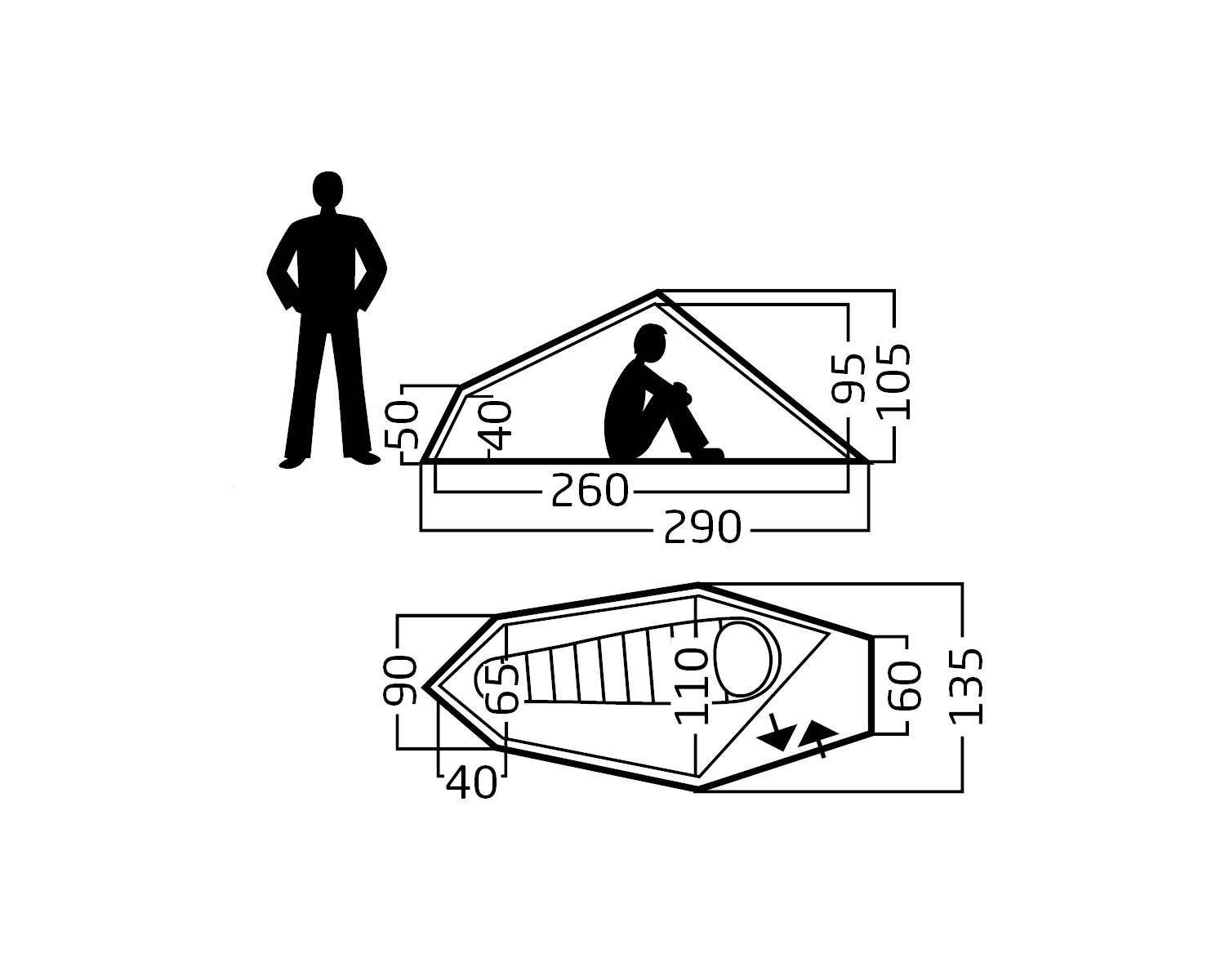 Svalbard 1 SI (2.0) Tent - 1 person | Deep Forest Green