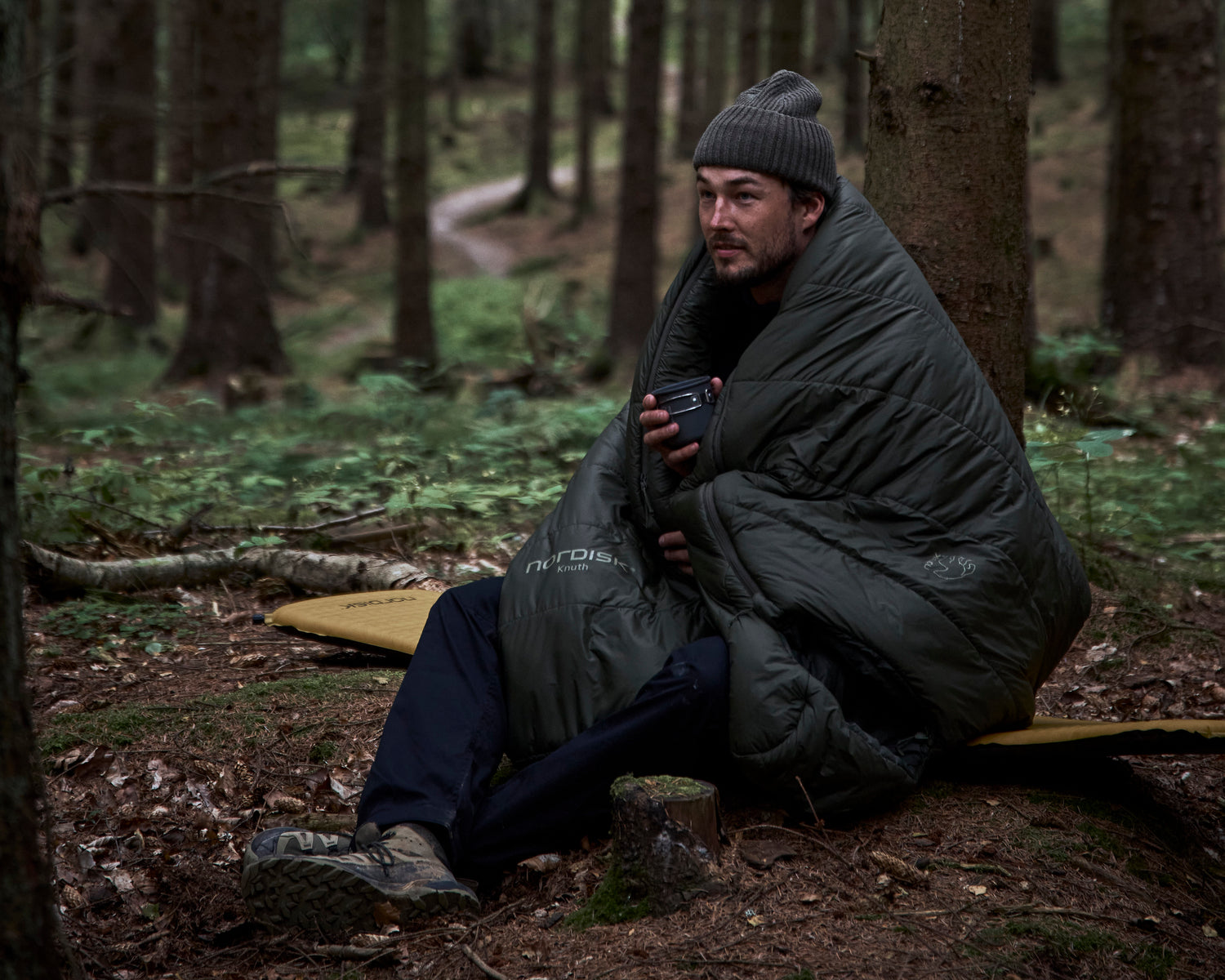 Knuth +10° Mummy Sleeping Bag - Forest Night Green