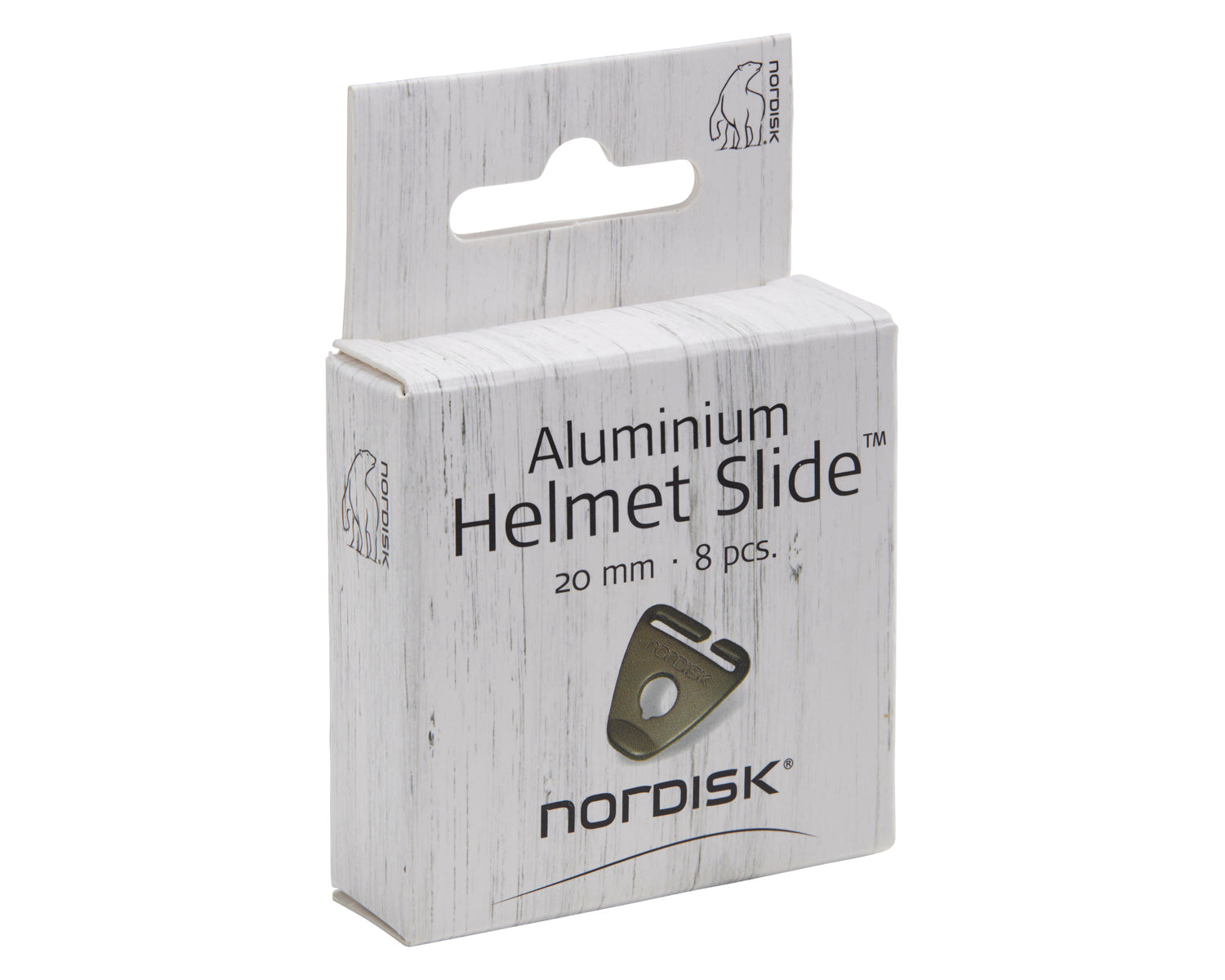 Aluminium Helmet Slide 25mm (6pcs) - Mat aluminium