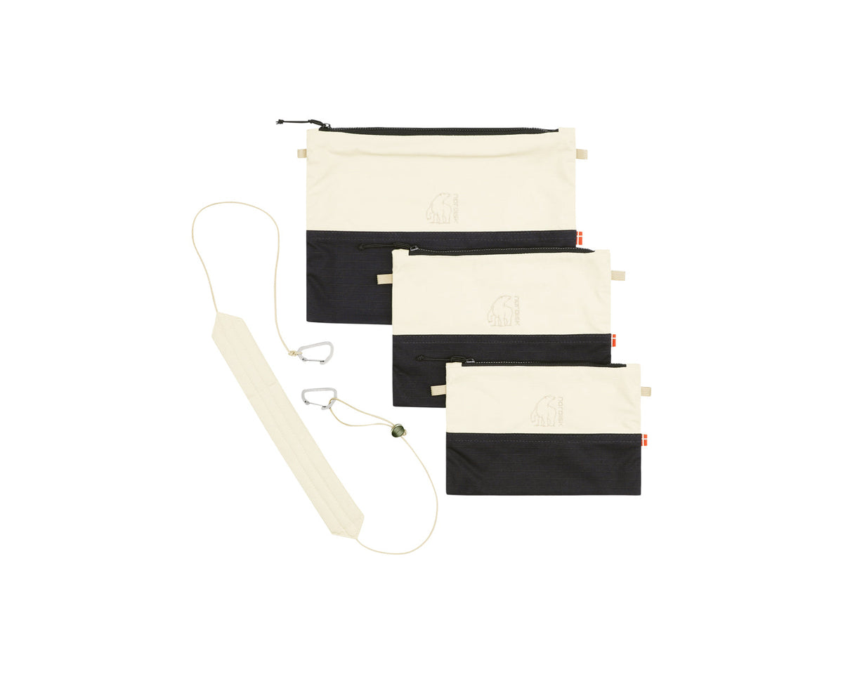 Skive flat bags, set of 3 - ONESIZE - Sandshell
