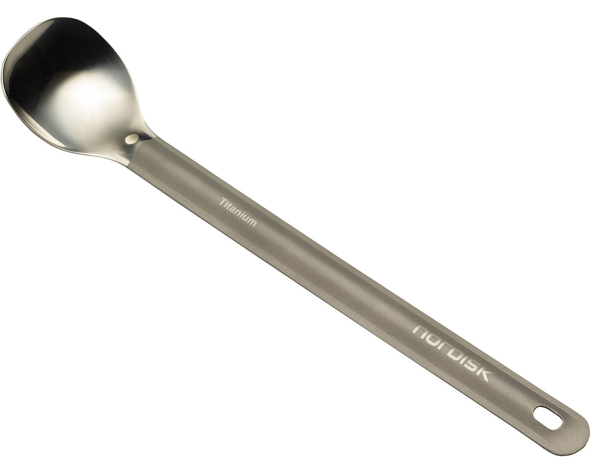 Titanium XL spoon - ONESIZE - Matt Silver