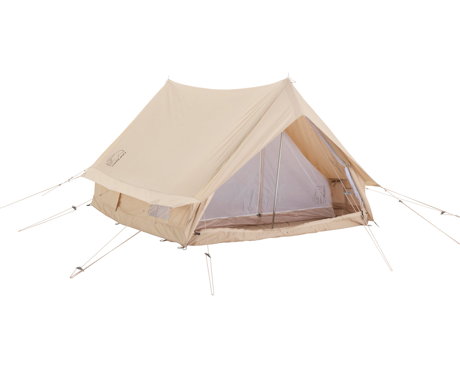 Ydun 5.5 m² glamping tent - 4 person - Natural